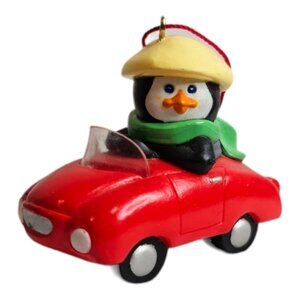 Hallmark Keepsake Plastic Christmas Ornament 1990 Polar Sport Vintage